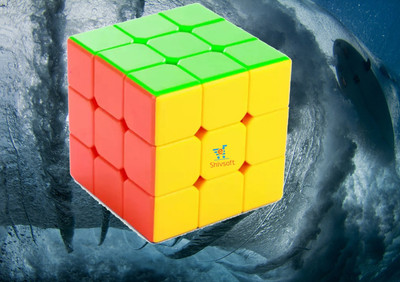 Shivsoft Speed Cube 3x3 High Speed Smooth Mooving Cube -11012(1 Pieces)