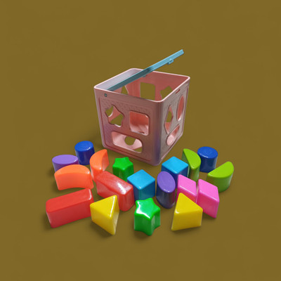 Dorytoys Interactive Shape Recognition Toy Cube(1 Pieces)