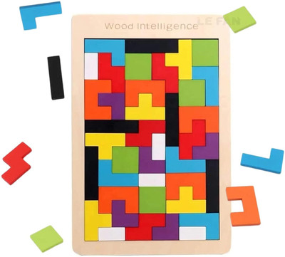 CountryLink Block Puzzle Game Creative Educational Intelligence Brain Games for Kids (1set)(40 Pieces)