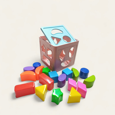Ruffo Colorful Shape Sorting Cube for Kids(1 Pieces)