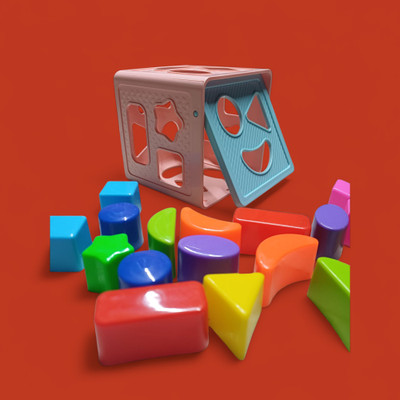 Dorytoys Cube Puzzle with Colorful Shapes(1 Pieces)