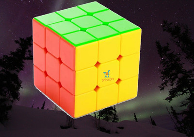 Ya Qi Li Speed Cube 3x3 High Speed Smooth Mooving Cube -11004(1 Pieces)