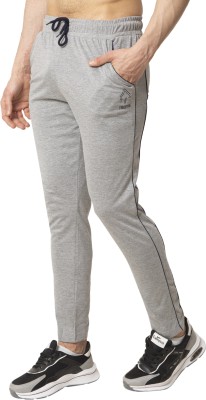 treeve Striped Men Grey Track Pants