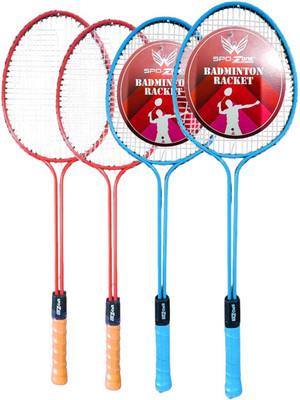 SPO Zone Premium Quality Badminton Rackets With Nylon Shuttle Cocks_14 Badminton Kit