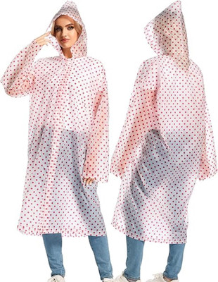 INFISPACE Polka Print Men & Women Raincoat