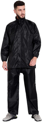 INFISPACE Solid Men & Women Raincoat