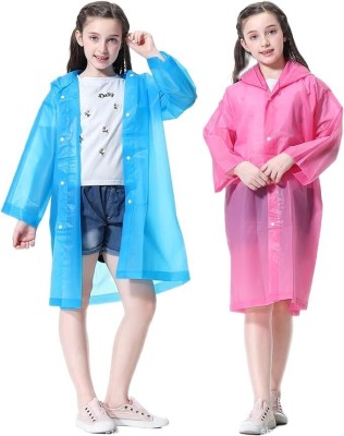 INFISPACE Solid Boys & Girls Raincoat