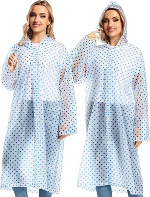 INFISPACE Polka Print Men & Women Raincoat