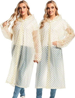 INFISPACE Polka Print Men & Women Raincoat