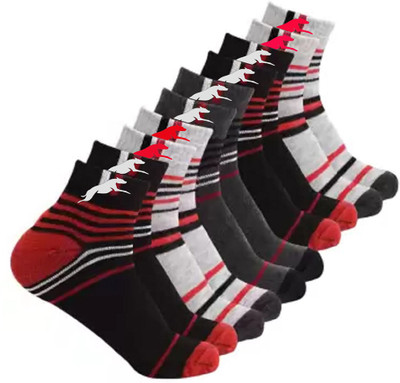 Winget Men & Women Striped, Solid Ankle Length