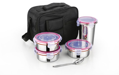 di select Lunch Box with Tumbler and Spoon | Set of 5 4 Containers Lunch Box(1000 ml, Thermoware)