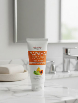 Alna Care Papaya Grape Facewash|Makes Skin Marks & Spot Free||All Skin Types||75ML| Men & Women All Skin Types Face Wash(75 ml)