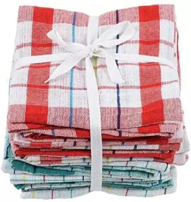 NAVYA size 20x20 inch cotton chapaties napkin and cleaning cloth`multicoior Multicolor Cloth Napkins(7 Sheets)