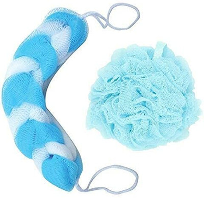 Wisdom Loofah(Pack of 2, Blue, White)