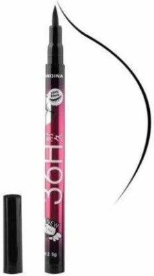 VISYA BEAUTY Waterproof Liquid Eye Liner 24 Hours Stay, Black Matte Finish 3 g(Black)