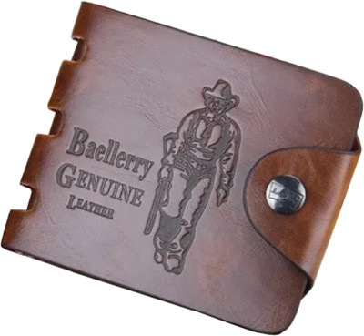 SunShopping Men Casual, Formal Brown Artificial Leather Wallet(3 Card Slots)