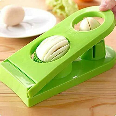 DEHLER Kitchen Boiled Egg Cutter 2 in 1 Mold Multi-Functional Egg Slicer - Home, Egg Slicer(1)