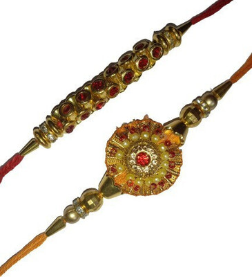 BHAVYA SALES Designer New_Mangalam455-N2 Assorted Rakhi  Set(2)