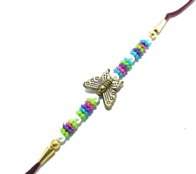 BHAVYA SALES Designer S435-N2 Assorted Rakhi  Set(1)