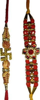 BHAVYA SALES Designer S394-N2 Assorted Rakhi  Set(2)