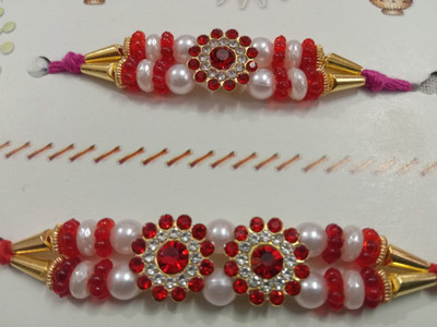 BHAVYA SALES Designer Mangalam31-N2 Assorted Rakhi  Set(2 rakhi)