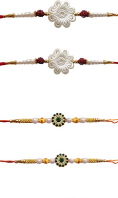 BHAVYA SALES Designer M71_New_Rakhi_set-N2 Assorted Rakhi  Set(DESIGNER HANDMADE RAKHI SET)