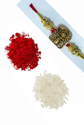 BHAVYA SALES Designer S586-N2-11 Assorted Rakhi  Set(1 Rakhi)