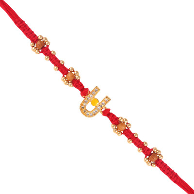 VIVASTRI Religious 1226RKG Assorted Rakhi  Set(1 Rakhi)