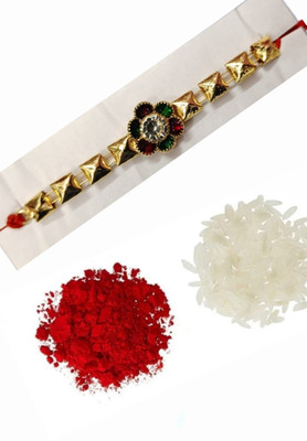 BHAVYA SALES Designer New_Mangalam388-N2-11 Assorted Rakhi  Set(1 Rakhi)