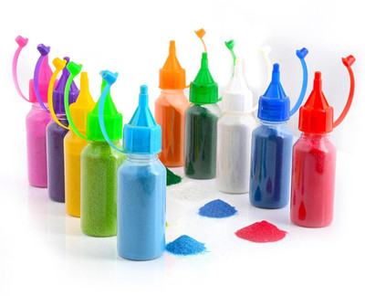 TRIBRAM Pack of 10 Rangoli Powder(Multicolor)