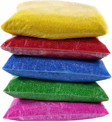 Riddhi Golden Line Pack of 5 Rangoli Powder(Multicolor)