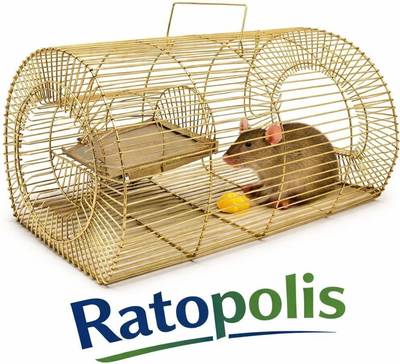 RATOPOLIS Mouse Big Rat Trap Iron Ultimate Solution to All Rat Problems Live Trap