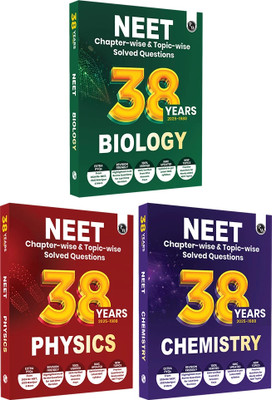 PW 38 NEET Previous Year Solved Papers (PYQs) Phy, Chem, Bio Combo for 2026 Exam(Paperback, PW)