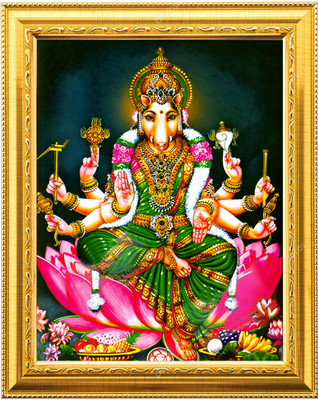 Sarvasiddhanta Arts Varahi Amman Devi photo Frame with Laminated(6 x 8 inches) Religious Frame
