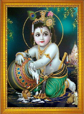 Diyansh Enterprises Lord Krishna Photo Frame Religious Frame