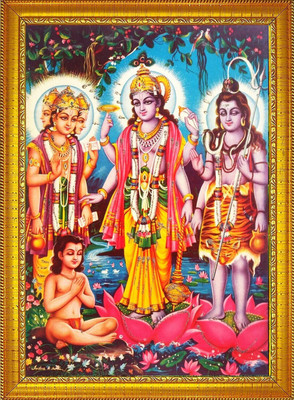 Diyansh Enterprises Lord Vishnu Ji Photo Frame Religious Frame
