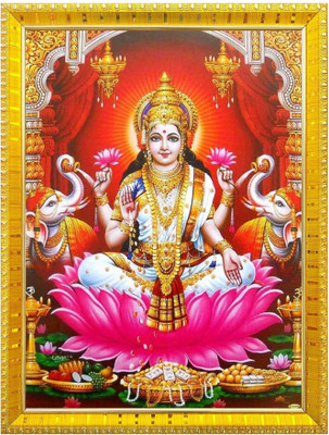 Nokkes Laxmi Devi Maa Mata Photo Frames Religious Photo frame 5X7 Inch Photo Frame _W9 Religious Frame