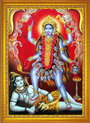 Diyansh Enterprises KAALI MAA PHOTO Religious Frame