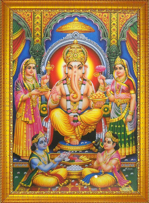 Diha Creation Lord Ganesha Religious Frame