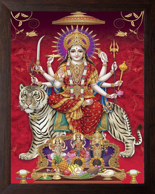 SENSY ARC CRAFT DURGA MAA Religious Frame