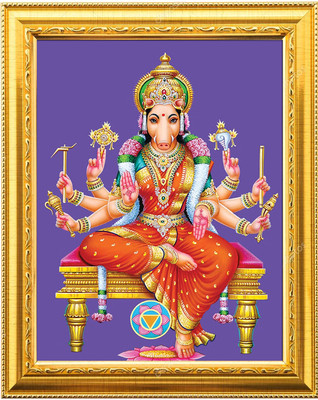 Sarvasiddhanta Arts Varahi Amman Devi photo Frame with Laminated(6 x 8 inches) Religious Frame
