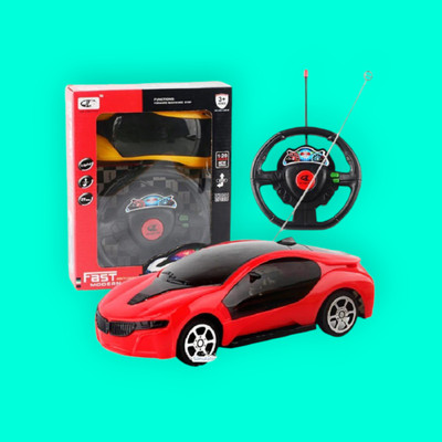 Xcillince Toys 3D Fast Steering Remote Car_A26(Multicolor)