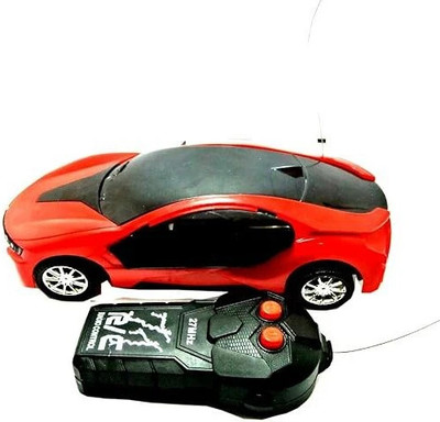 3 Jokers 3D LED Light Fast Modern Car with Remote Control(Red)