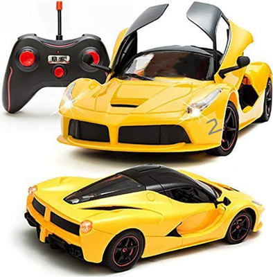 RG TRADERS Remote Control Car for Kids Rechargeable with Opening Door _Y2(Yellow)