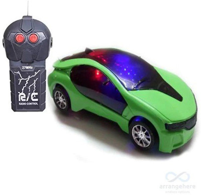 Kids Trading 3d Fast Modern Car remote control(Green)
