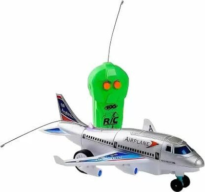K.D Tinytots Remote Control Aeroplane 2 Channel Radio Control Plane (Running, Not Flying)(Multicolor)