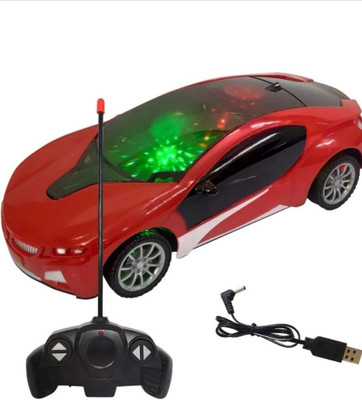 Xcillince Toys 1:22 Scale 3D Light Rechargeable Famous Remote Control High Speed Toy Racing Car(Red)