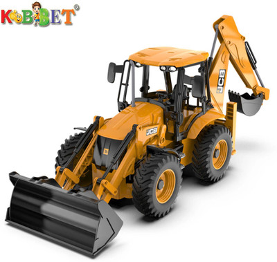 KOBBET 2in1 Unbreakable Pull Back JCB Loader Vehicle Toy for(kids Push Dozer Excavator Bulldozer Construction Toys Truck Machine_Multi, Pack of: 1)