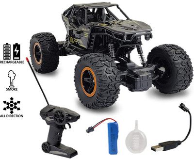 Rachna enterprise Remote Control Rock Crawler Car Toy for Kids Black Color(Black)