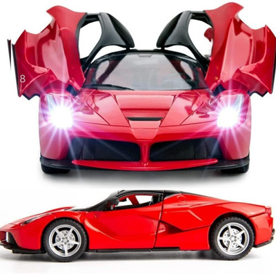 RG TRADERS Rechargeable Super Style Remote Control Car With Opening Doors_Red 08(Red)